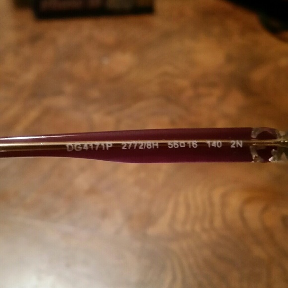 NWOT Dolce & Gabbana Purple Gold Round Meduim Large Sunglasses - Picture 3 of 4